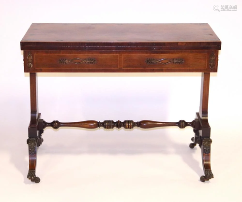 19thC English Regency Games Table