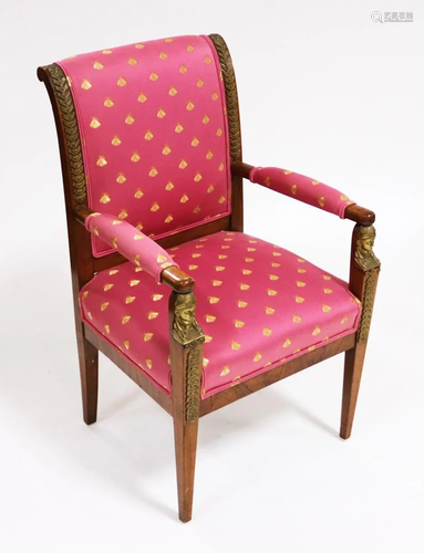 19thC Russian/Egyptian Revival Armchair