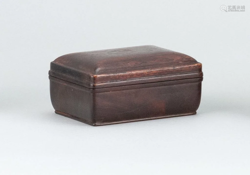 Chinese ZITAN Wood Box in rectangular form