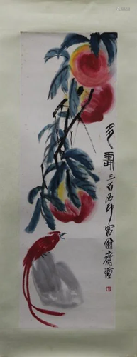 Chinese Ink Color Scroll Painting