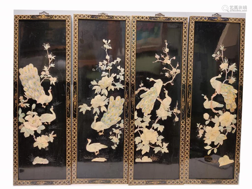 Set of Four Chinese Panels