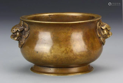 19th C. Chinese Bronze Censer