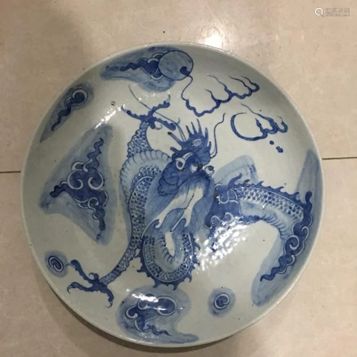 Chinese Blue and White Porcelain Charger