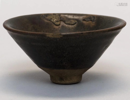 Chinese TEMMOKU POTTERY TEA BOWL