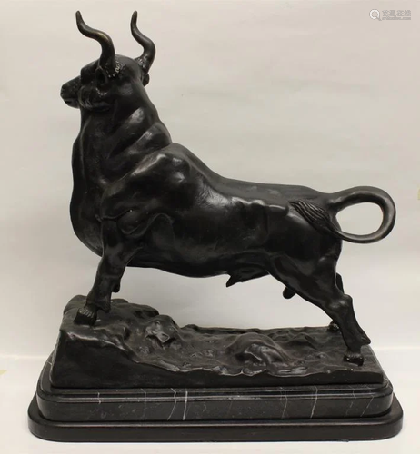 Bronze Bull, Signed