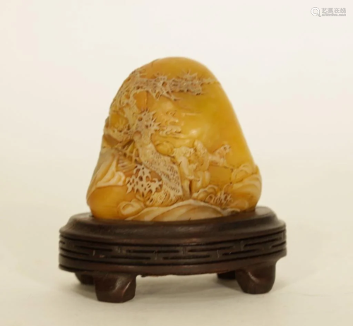 Republic Chinese Soapstone Carving