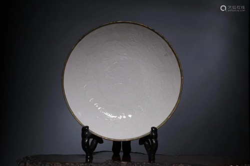 Chinese Song Ding Ware Porcelain Plate