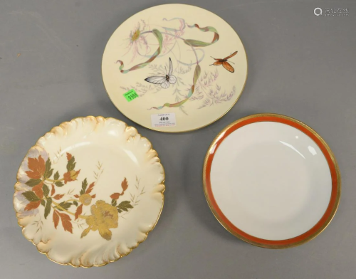 Three sets of porcelain plates, set of ten porcelain