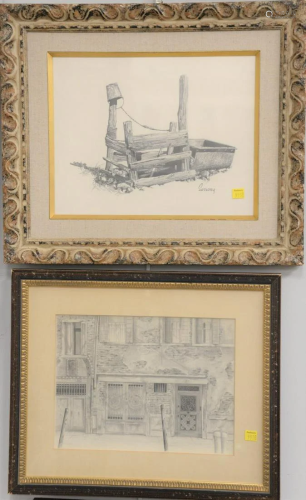 Three pencil and ink drawings, Robert Sarsony (19…