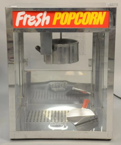 Commercial grade stainless steel popcorn machine,