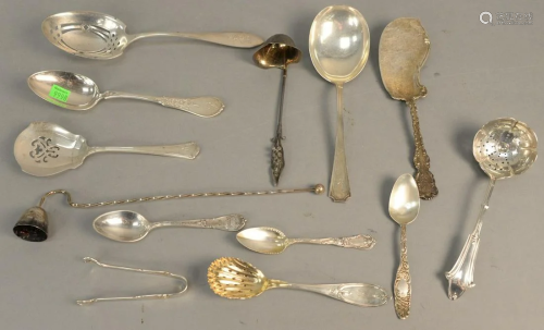 Group of sterling silver serving pieces to include