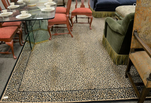 Stark custom leopard print carpet. 14' 5