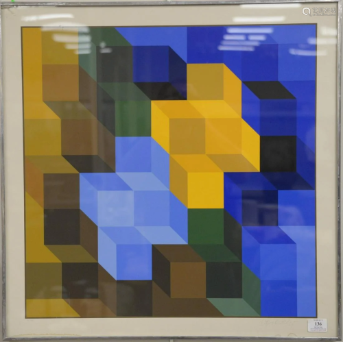 Victor Vasarely (1906-1997), serigraph, untitled,