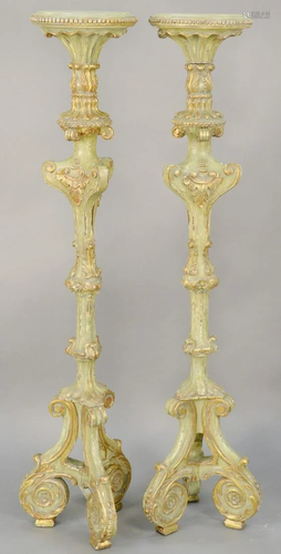 Pair of decorative baroque style fernstands. ht. …