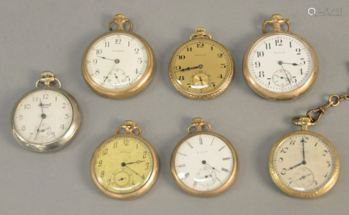Seven various pocket watches to include Waltham, …