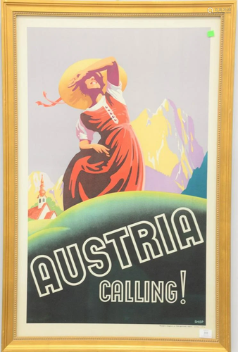 Shep Charles Shepherd, Austria Calling lithograph