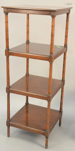 Mahogany George IV style etagere. ht. 48 in., top: …