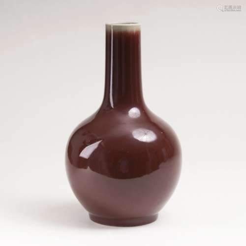 A Vase with 'Sang de boeuf' Glaze