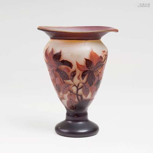 An Art Nouveau Chalice Vase with Mountain Ash