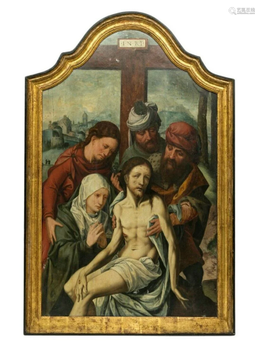 A HAARLEM 1475-1555 CHRIST 16TH/C OLD MASTER…