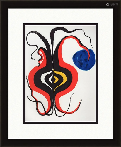 A 1966 ALEXANDER CALDER LITHOGRAPH FIGURE…