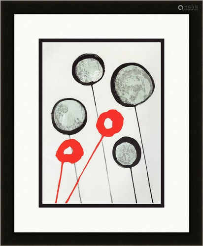 A 1956 ALEXANDER CALDER LITHOGRAPH LOLLIP…