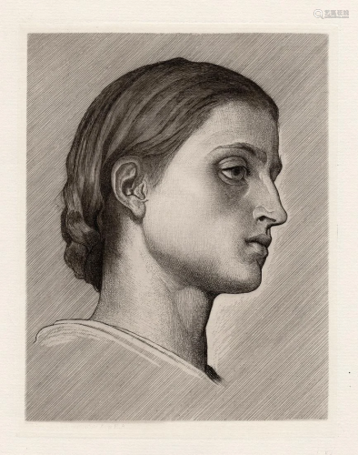 A 1800s FREDERIC LEIGHTON ETCHING YOUNG…