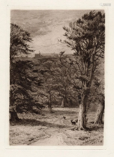 A 1800s FREDERICK ALBERT ETCHING WINDSOR …