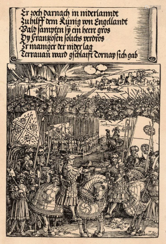 A 1800s ALBRECHT DURER WOODCUT BATTLE OF…