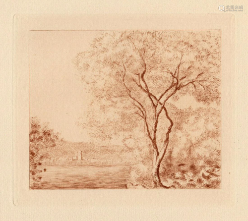 A 1892 CLAUDE MONET ETCHING MORNING AT ANTI…
