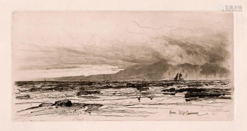 A DAVID YOUNG CAMERON ETCHING ISLE OF…