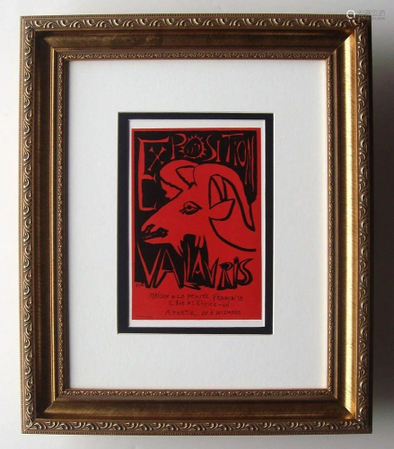 A PICASSO MAISON PENSEE POSTER THE RED GO…