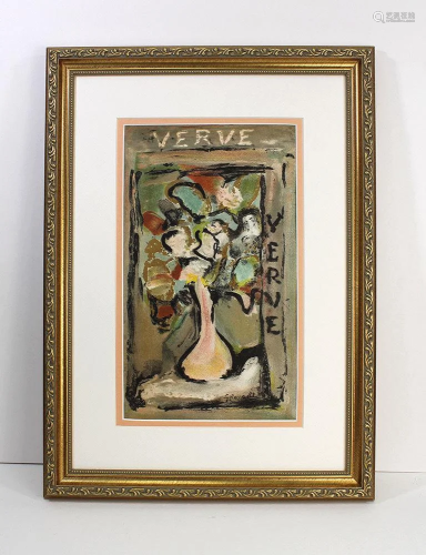 A 1939 ROUAULT LITHOGRAPH LOVELY FLOWE…