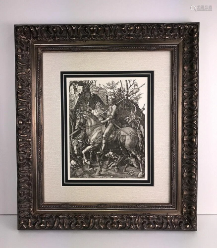 A 1800s ALBRETCH DURER ENGRAVING KNIGHT …