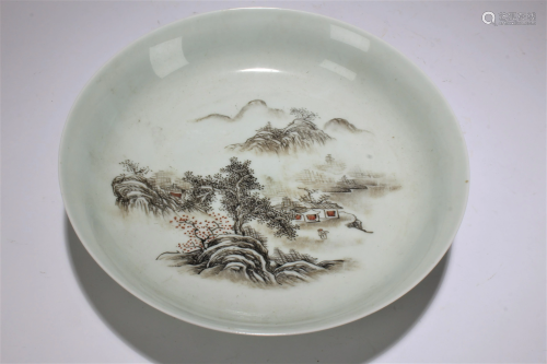 A Chinese Mountain-view Estate Fortune Porcelain …