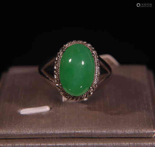 A Chinese Jadeite Ring.