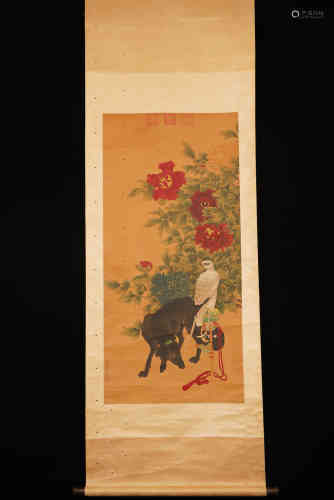 A Chinese Flower-and-plant Painting, Lang Shining Mark.