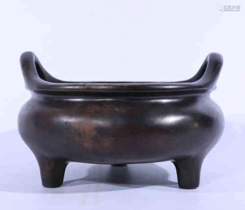 A Chinese Big Bronze Incense Burner