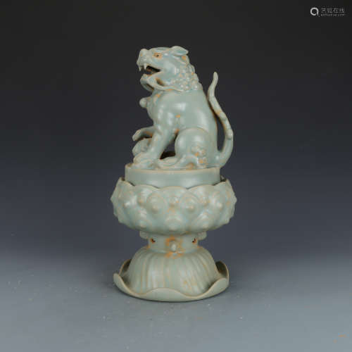 A Chinese porcelain figure.