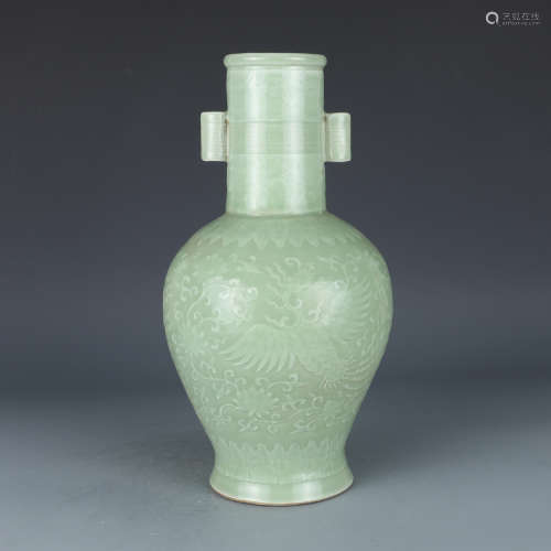 A Chinese Celadon Porcelain Vase.
