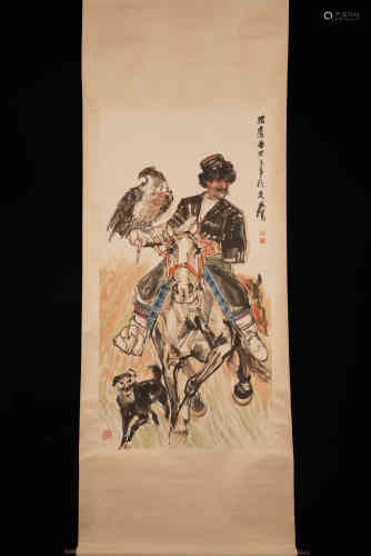 A Chinese Figure Painting, Huangzhou Mark