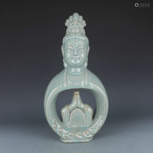 A Chinese Ru Ware Porcelain Sculpture.