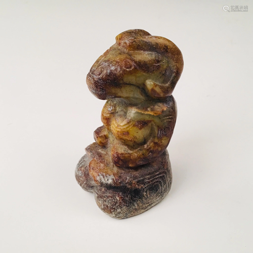 Chinese Archaic Jade 'Ram' Figure