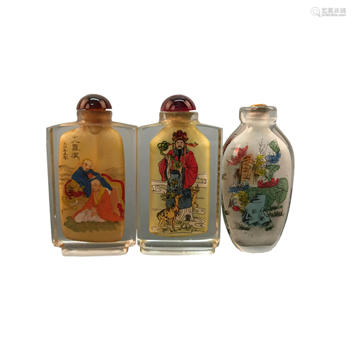 3 Chinese Snuff Bottle