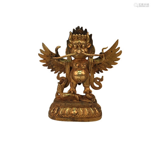 Chinese Gilt Bronze Buddha Figure