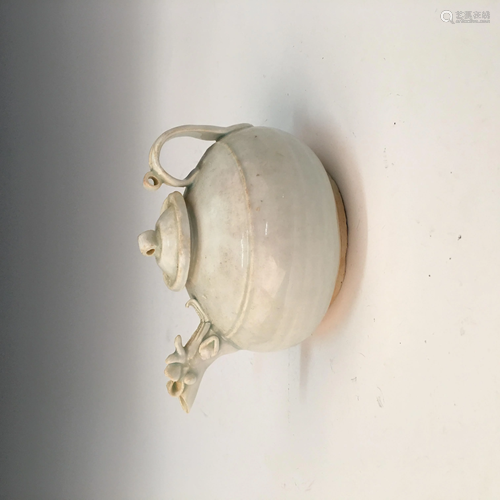 Chinese White Glazed Teapot