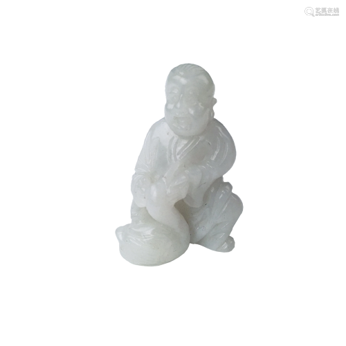 Chinese White Jade Figure