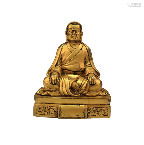 Chinese Gilt Bronze Buddha Figure