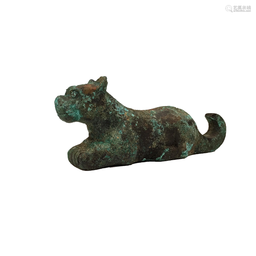 Chinese Bronze Ruishou Figure