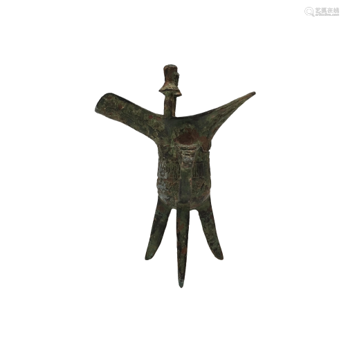 Chinese Bronze Wine Vessel